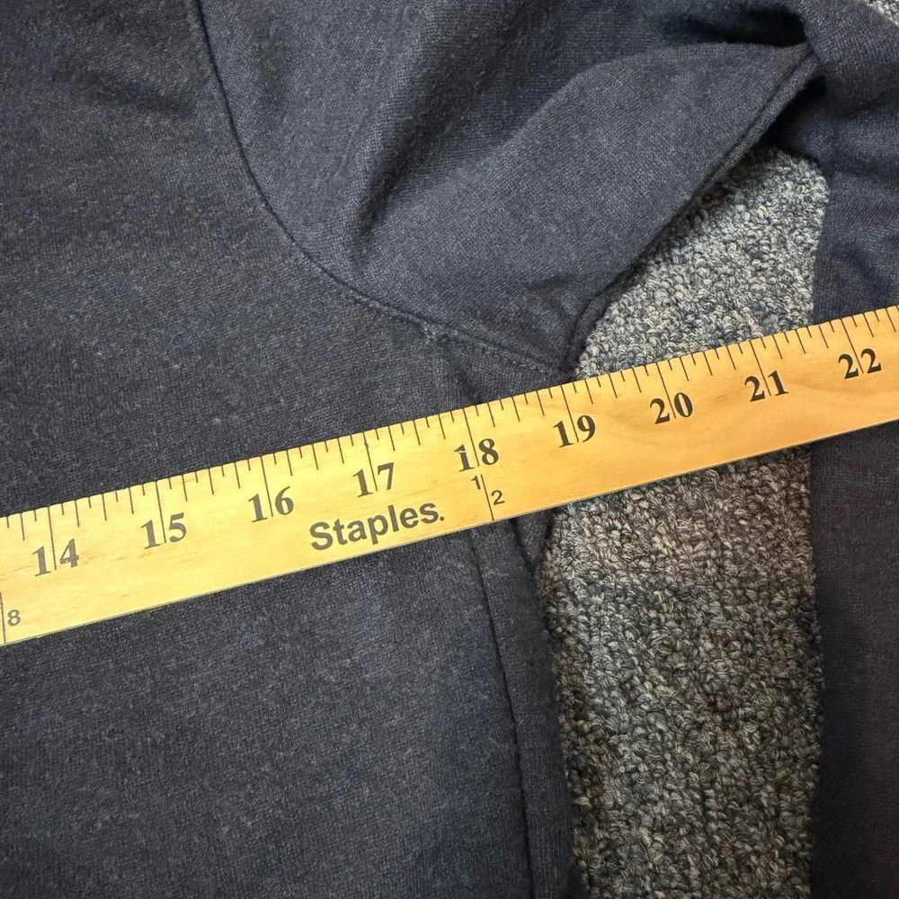 Nike Dri-FIT Cowl Neck Sweatshirt Womens Small Gray Logo Hem Training Top